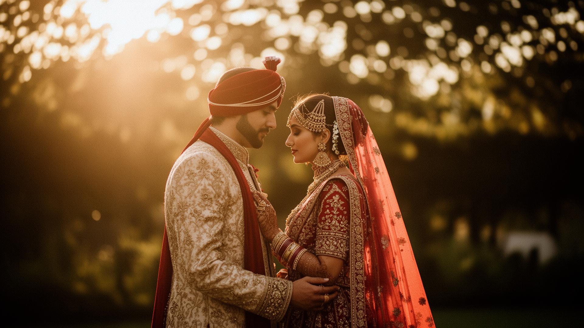 Cinematic wedding photography